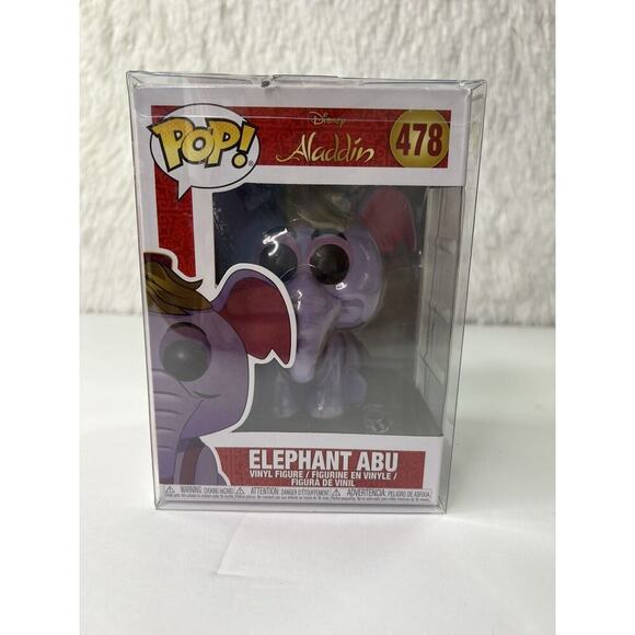 Funko POP! Disney Aladdin Elephant Abu #478 Vinyl Figure New‎ W/ Protector - Picture 1 of 6